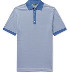 Sid Mashburn - Striped Cotton Polo Shirt - Blue