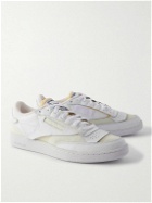 Maison Margiela - Reebok Club C Leather and Mesh Sneakers - White