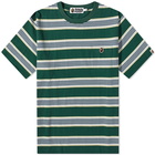 A Bathing Ape Men's Hoop One Point Relaxed Fit T-Shirt in Green