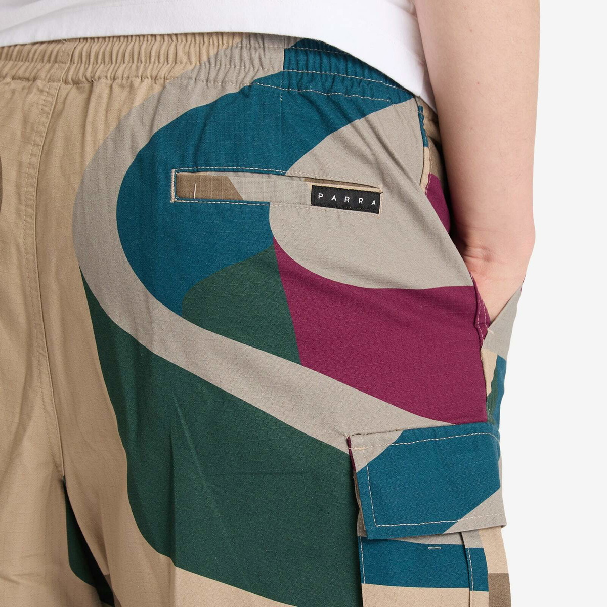 By Parra Men's The Wall Camo Shorts in Sand