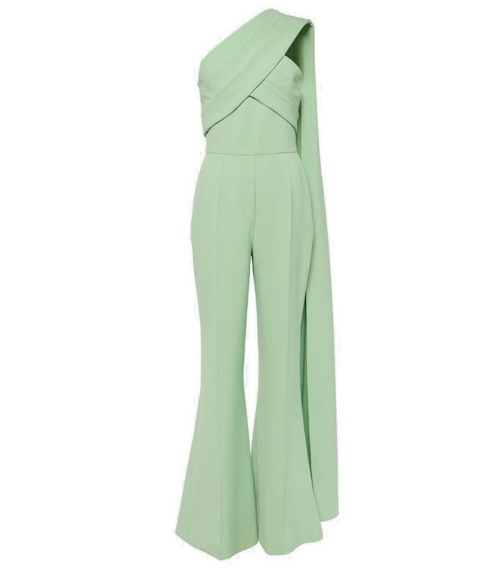 Photo: Elie Saab Asymmetric crêpe jumpsuit