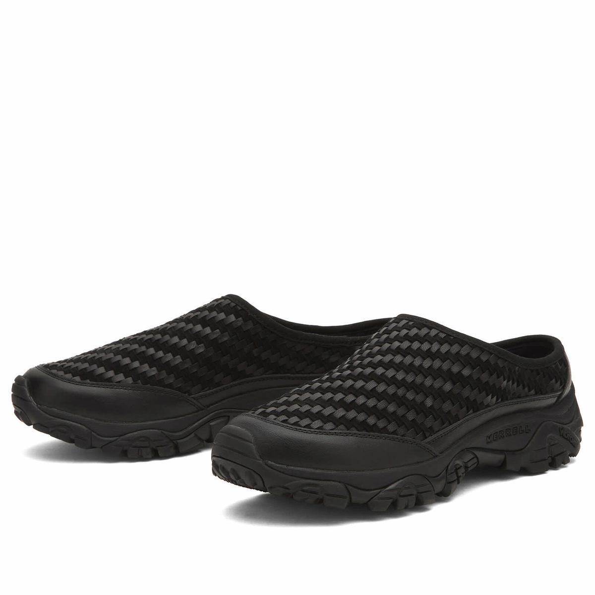 Merrell Men's 1TRL Moab Slide 2 Leather Woven SE in Black