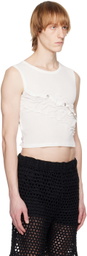 PONDER.ER White Twisted Tank Top