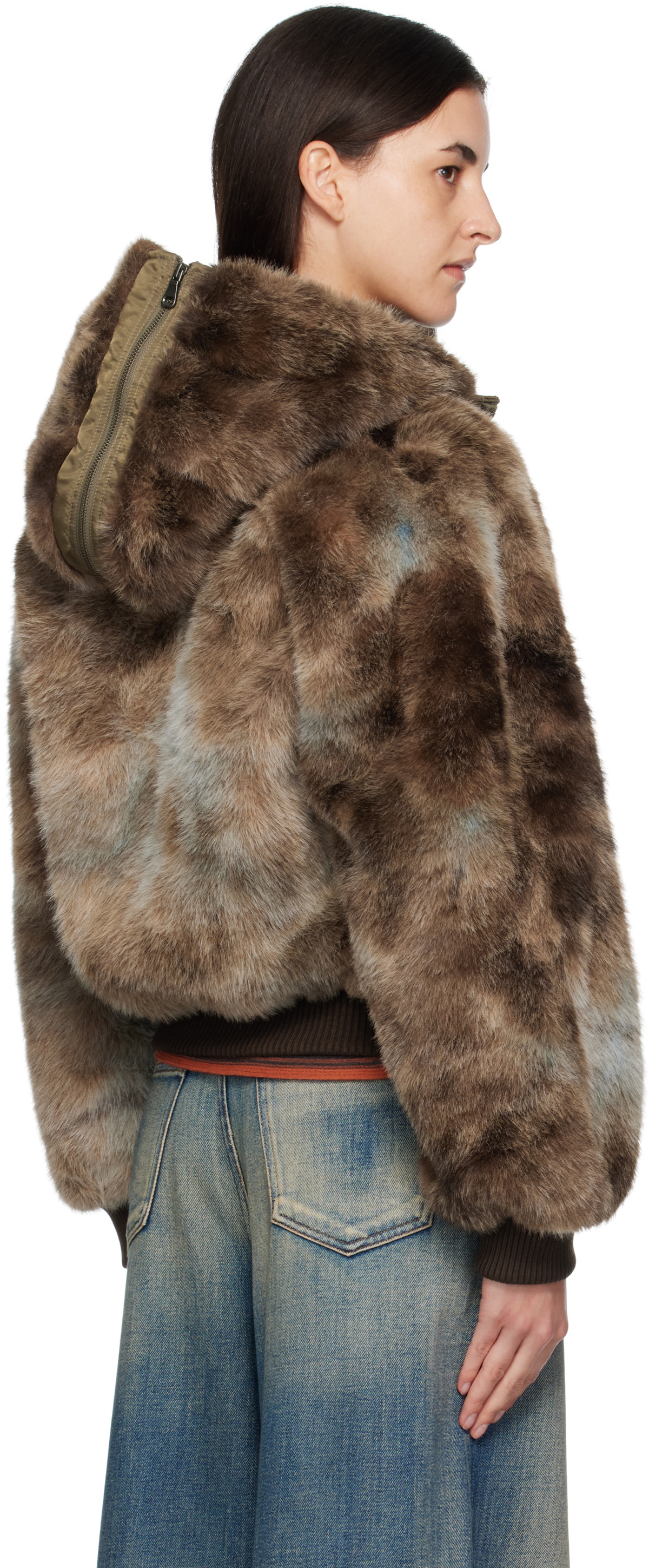 Andersson Bell Brown Vanessa Faux-Fur Jacket