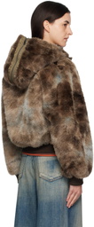 Andersson Bell Brown Vanessa Faux-Fur Jacket