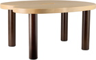 HEM Brown Round Worm Coffee Table