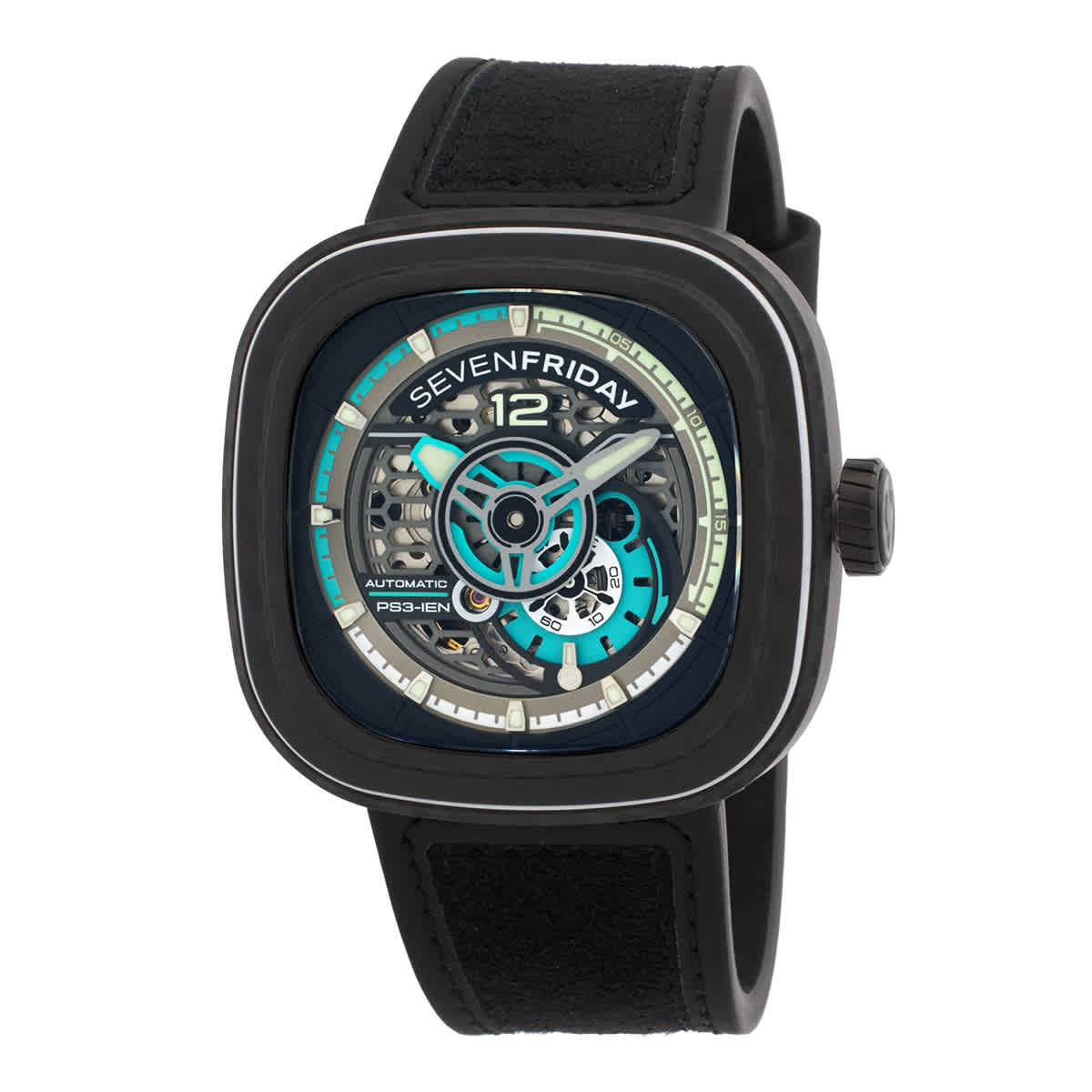 Seven Friday PS Series Automatic Black Dial Mens Watch PS3/01