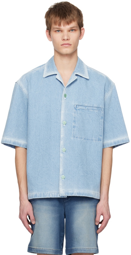 Photo: Solid Homme Blue Faded Denim Shirt