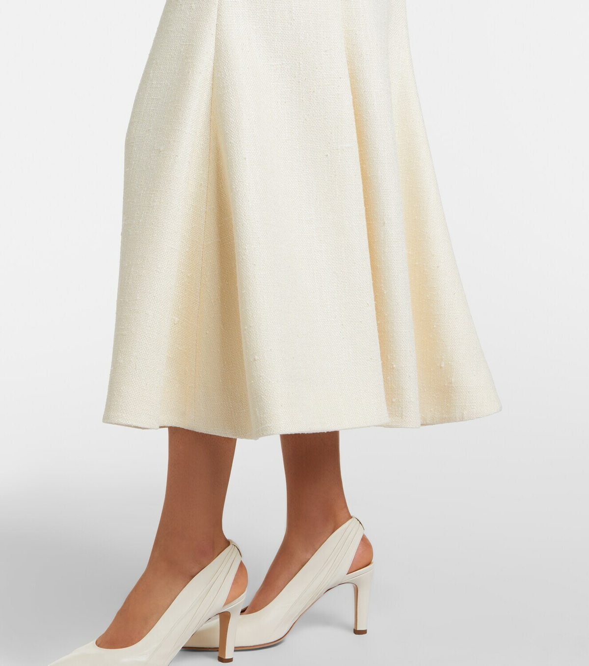 Gabriela Hearst Patterson silk and wool midi skirt