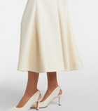 Gabriela Hearst Patterson silk and wool midi skirt