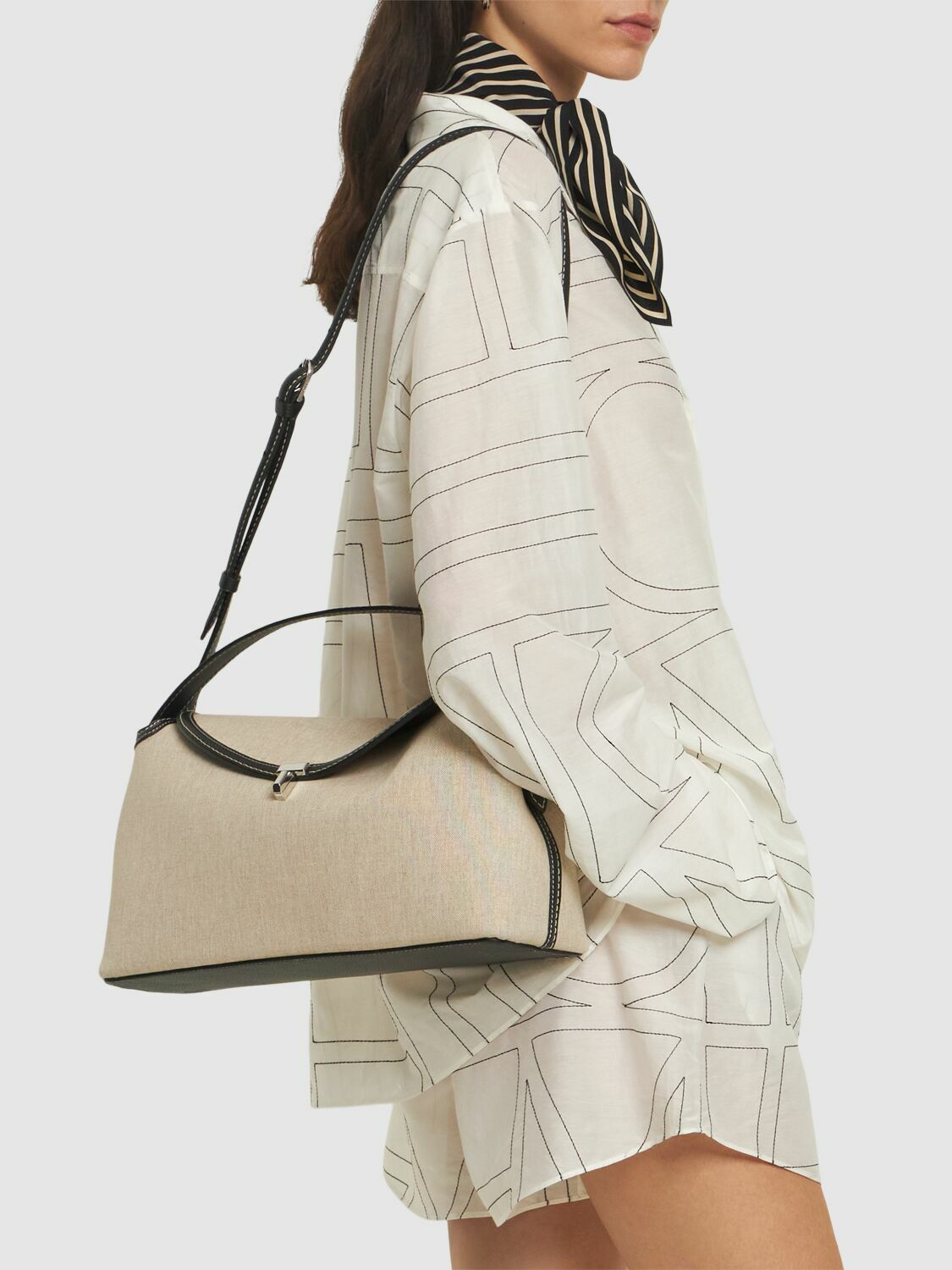 TOTEME T-lock Canvas Top Handle Bag Toteme