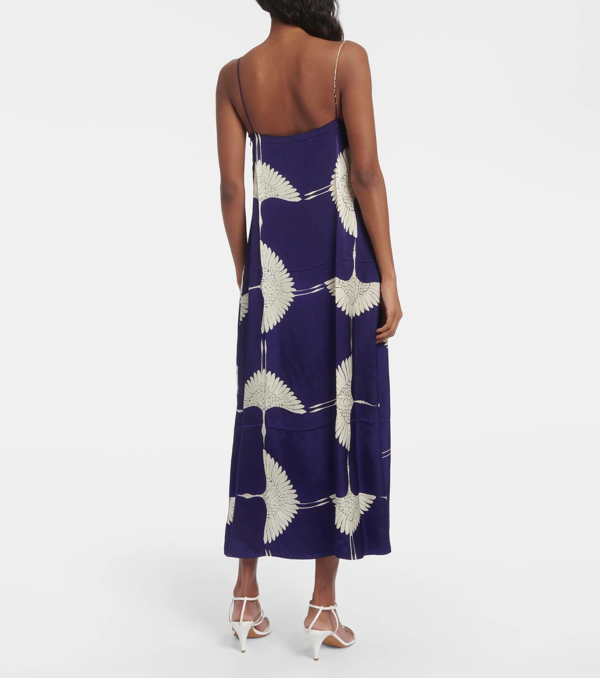 Khaite Sicily printed twill slip press