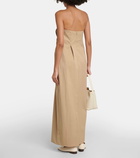 CO Off-shoulder cotton-blend maxi dress