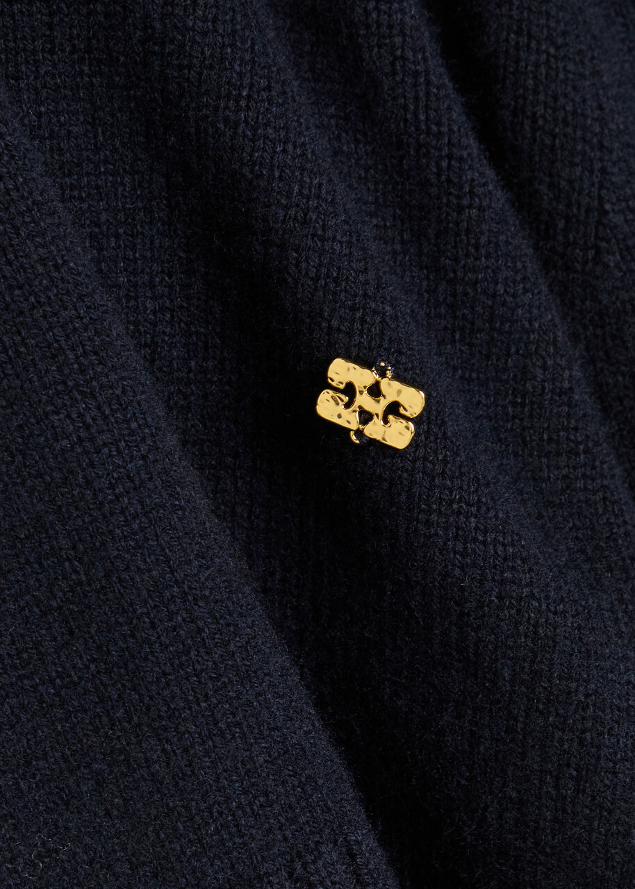 Ganni Turtle-neck Wool Jumper Navy
