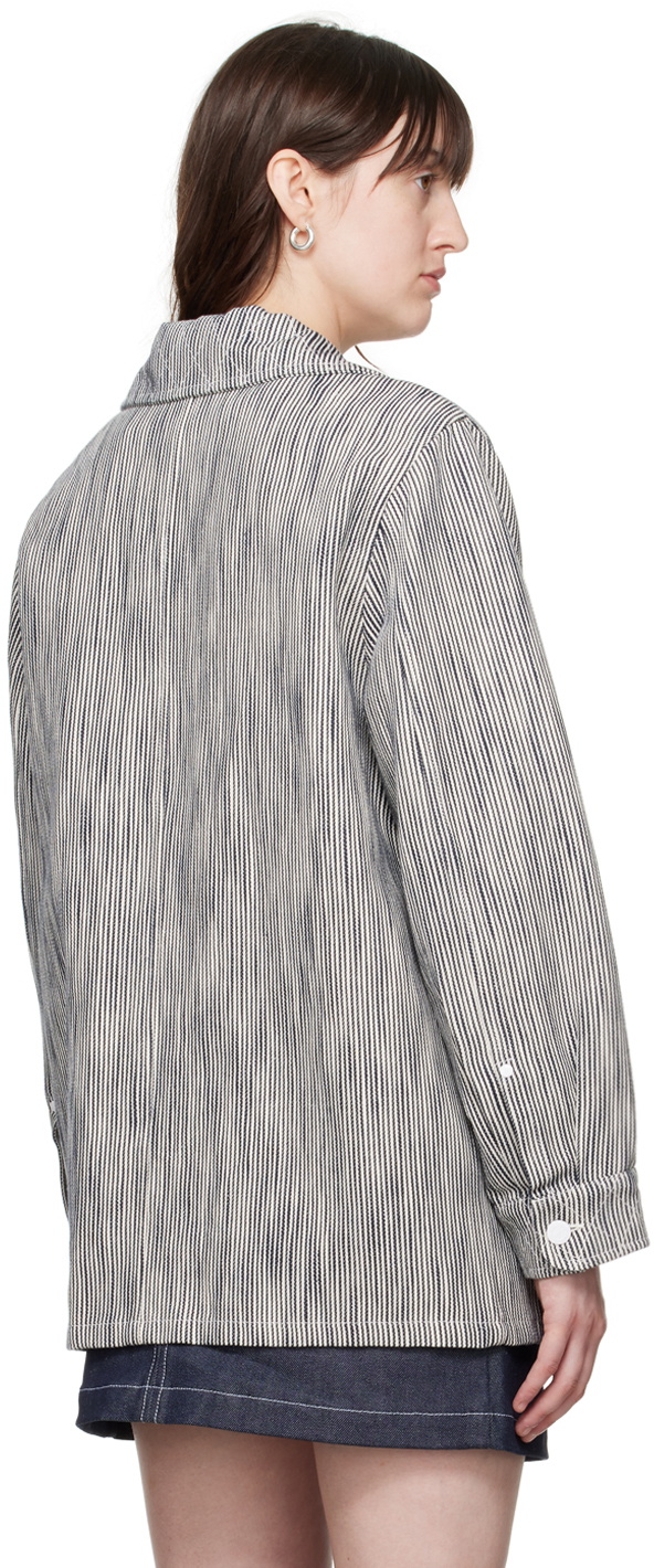 A.P.C. Navy & White Katie Holmes Edition Emma Jacket A.P.C.