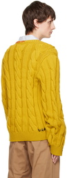 Marni Yellow V-Neck Sweater