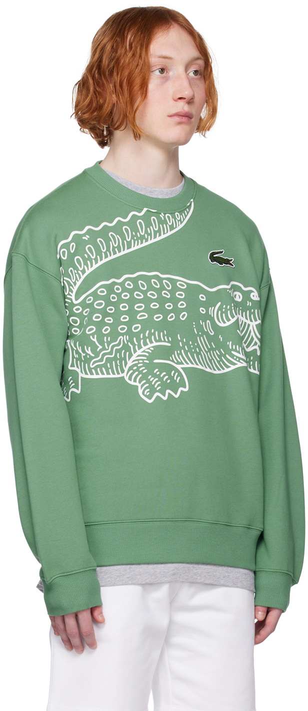 Lacoste Green Croc Sweatshirt Lacoste