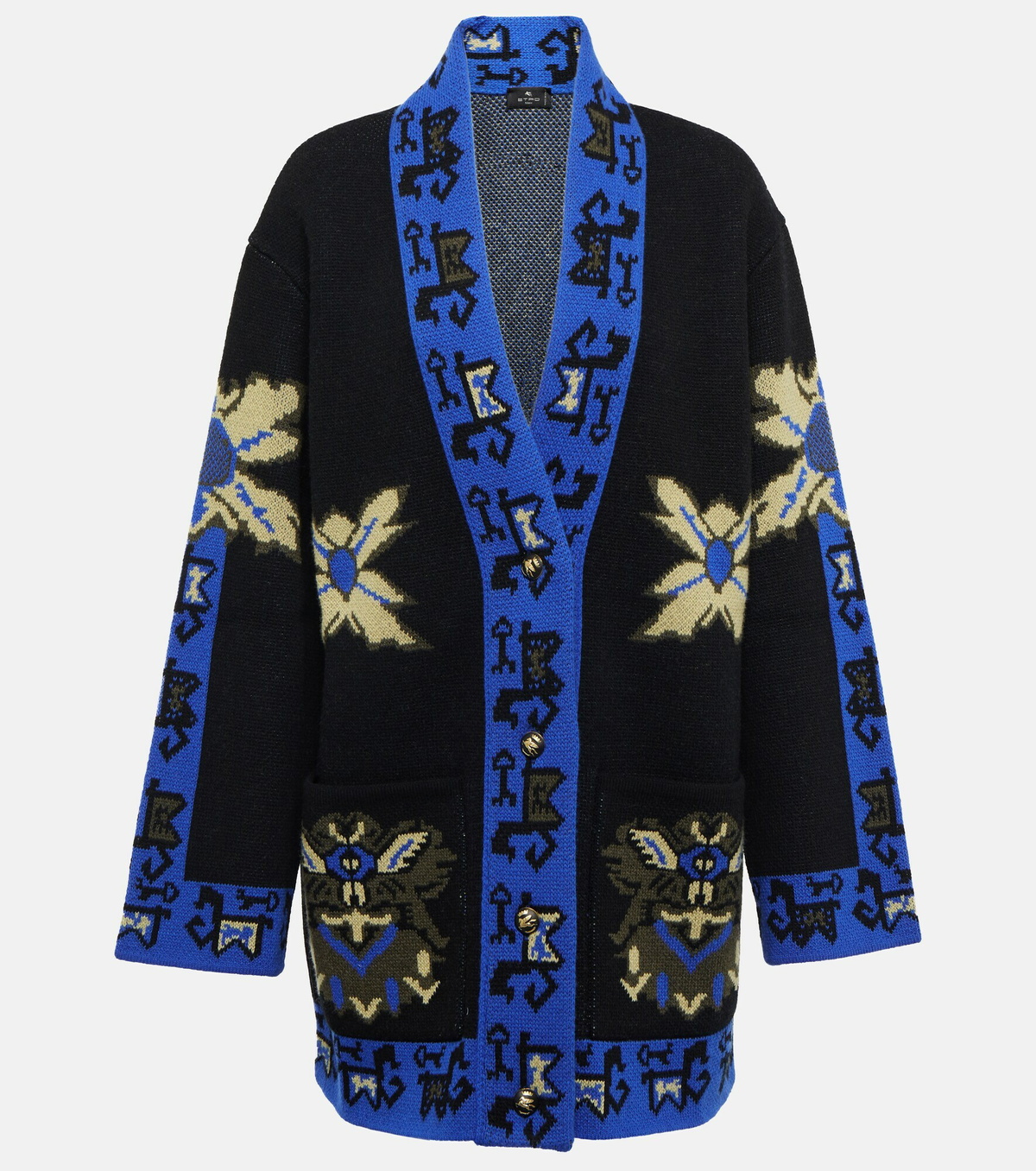 Etro - Wool jacquard cardigan Etro