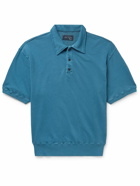 Les Tien - Organic Cotton-Jersey Polo Shirt - Blue