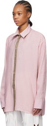 J.Kim Beige & Pink Anton Belinskiy Edition Organza Petal Shirt