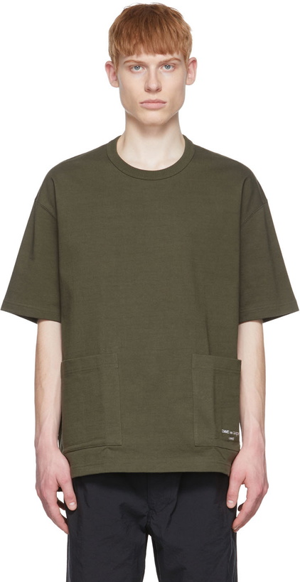 Photo: Comme des Garçons Homme Khaki Cotton T-Shirt