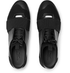 Balenciaga - Race Runner Leather, Neoprene, Suede and Mesh Sneakers - Black