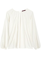 High Give Chase Satin Blouse Cream