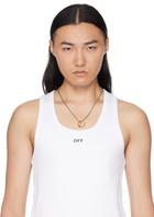 Off-White Silver & Gold Bicolor Arrow Necklace
