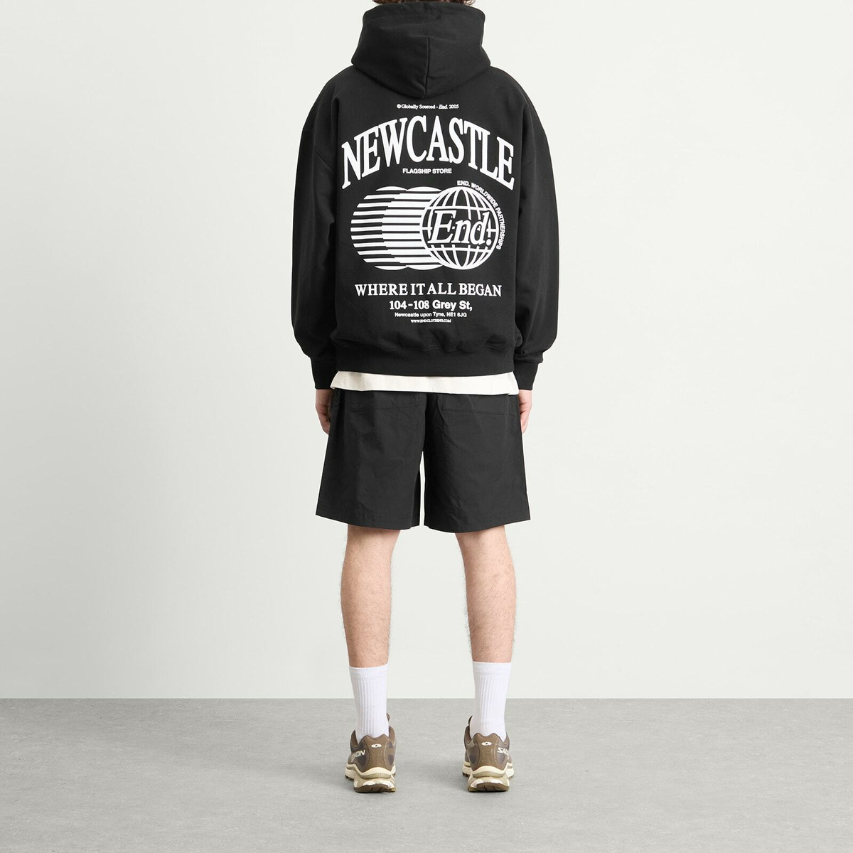 END. City Series 2.0 Newcastle Hoodie in Black