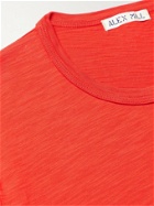 ALEX MILL - Standard Slim-Fit Slub Cotton-Jersey T-Shirt - Red