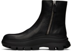 Jil Sander Black Zip Boots