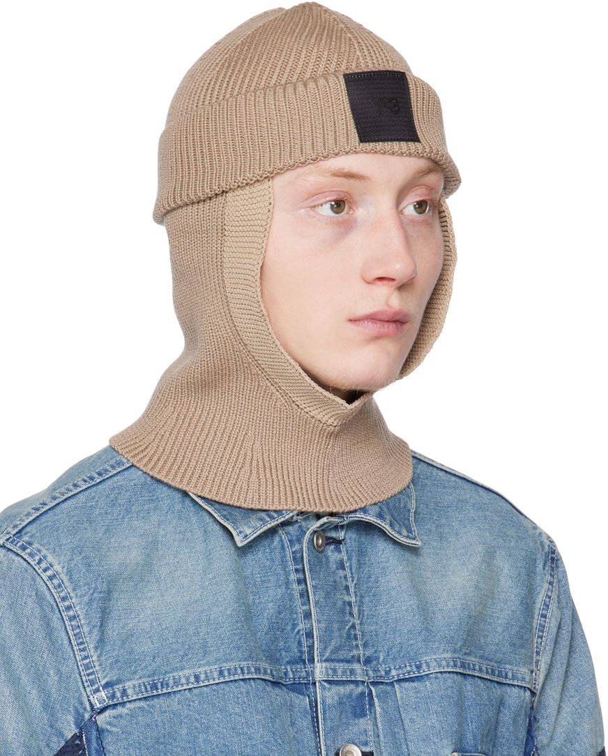 Y-3 Beige Icon Balaclava