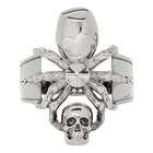 Alexander McQueen Silver Spider Ring