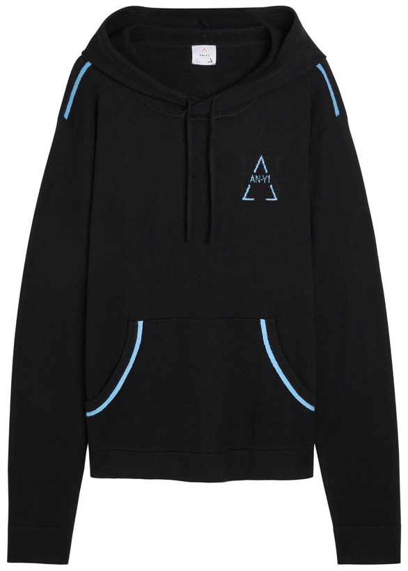 Photo: AN-Y1 Vita Hooded Cashmere Jumper Black