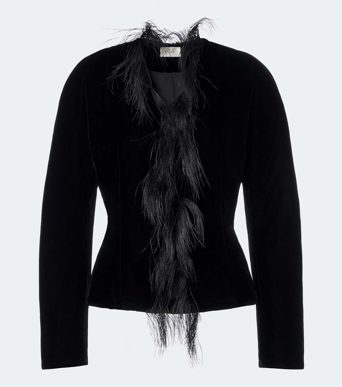 The Row Eunice feather-trimmed down jacket