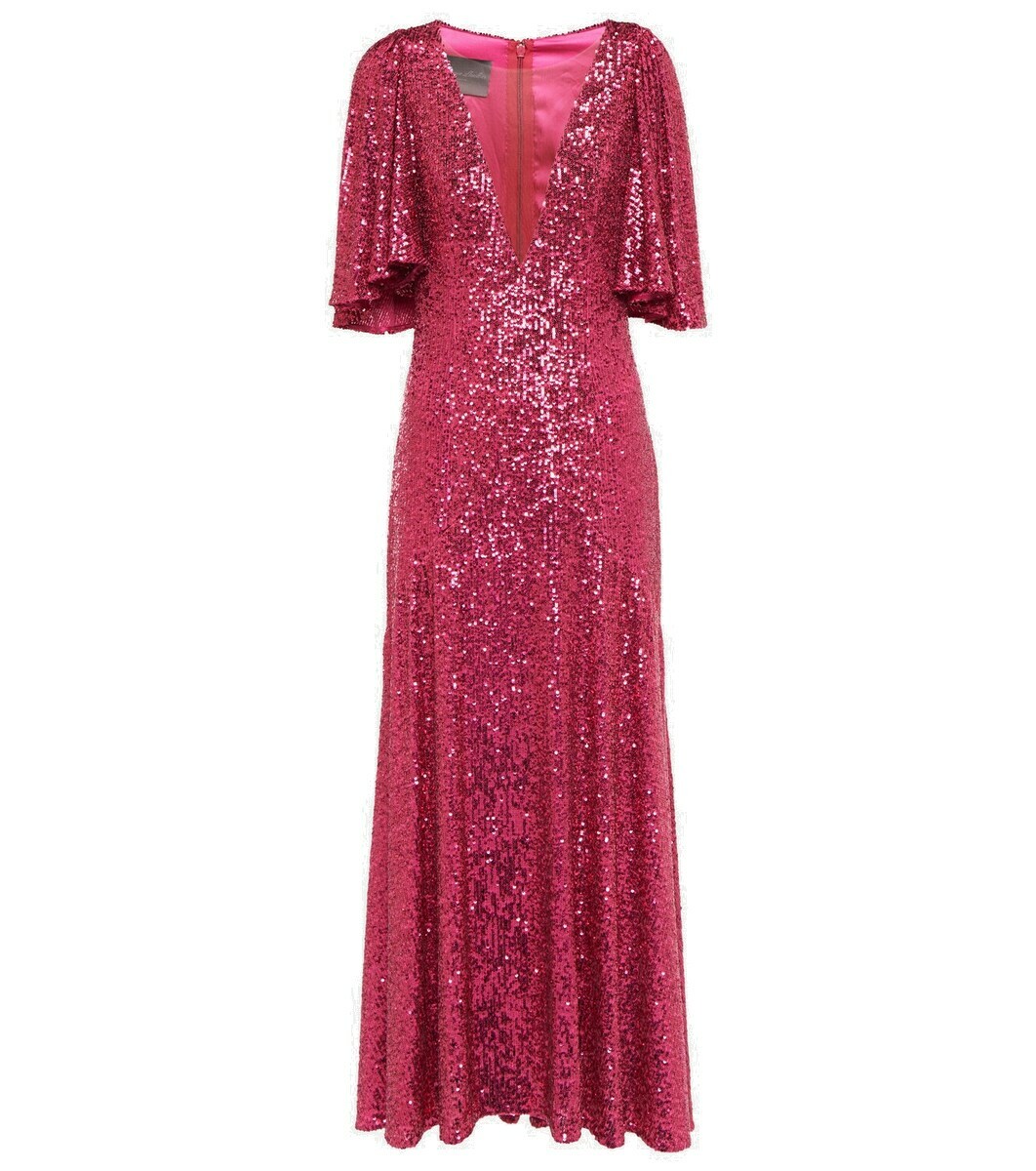 Monique Lhuillier Reese Sequins Long Dress main image 1