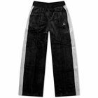 Air Jordan Men's Velour Pant in Black/Cement Grey/Sail
