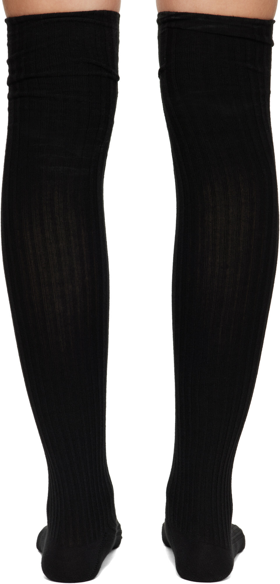 Baserange Black Overknee Socks