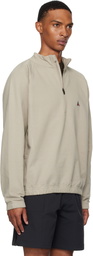 ROA Gray Heavy Half Zip Sweatshirt