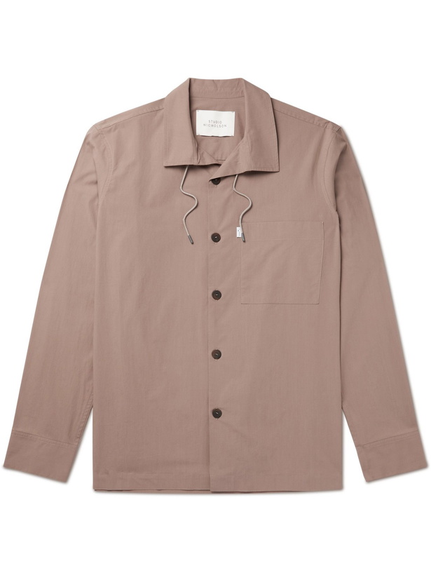 Photo: STUDIO NICHOLSON - Lincoln Cotton Overshirt - Brown