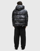 WOOLRICH BLACK LABEL - TIE DYE DOWN MID LENGTH PUFFA Black Mens Down & Puffer Jacket