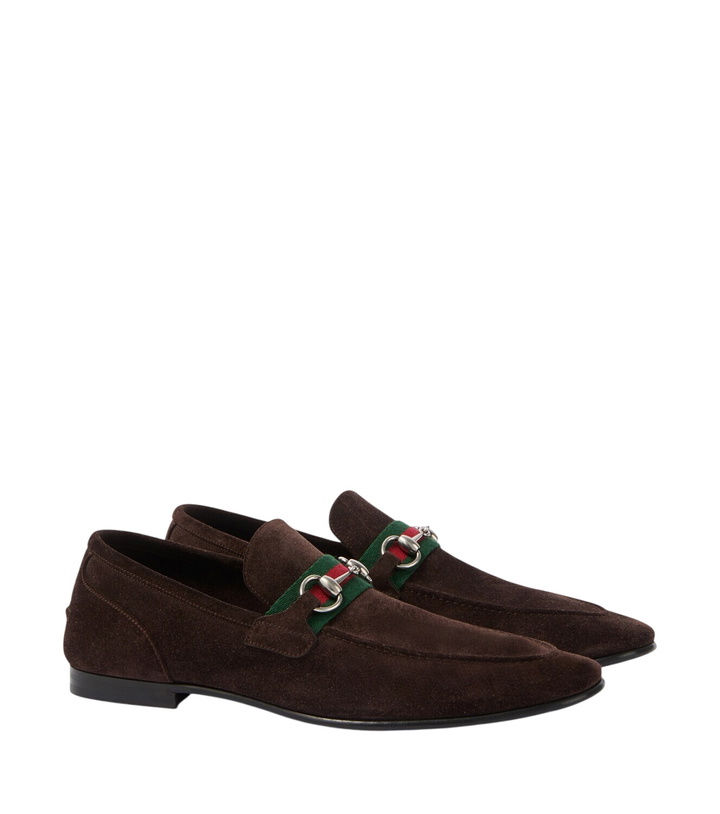 Photo: Gucci Gucci Como Horsebit suede loafers