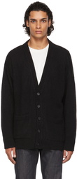 Nudie Jeans Black Alpaca Manne Cardigan