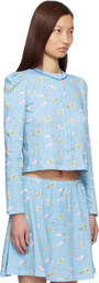 Sandy Liang Blue Nova Cardigan
