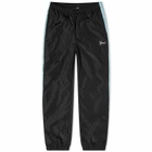 Grand Collection Crinkle Nylon Pant in Black/Powder Blue