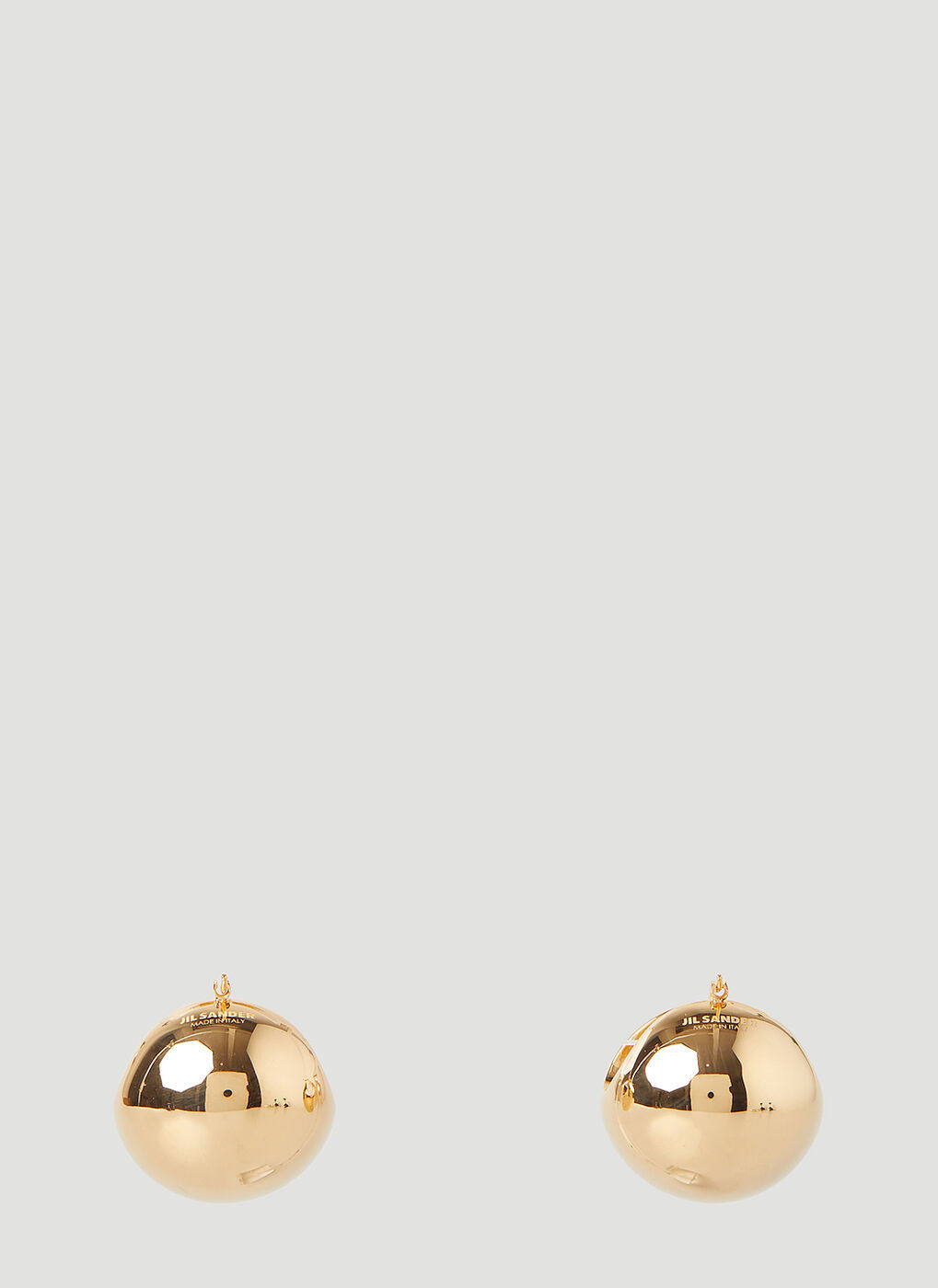 Globe Earrings in Gold Jil Sander