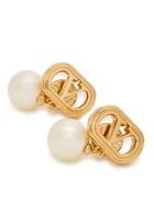 Valentino Garavani Ovalette Vlogo Swarovski Pearl-embellished Earrings - One Size