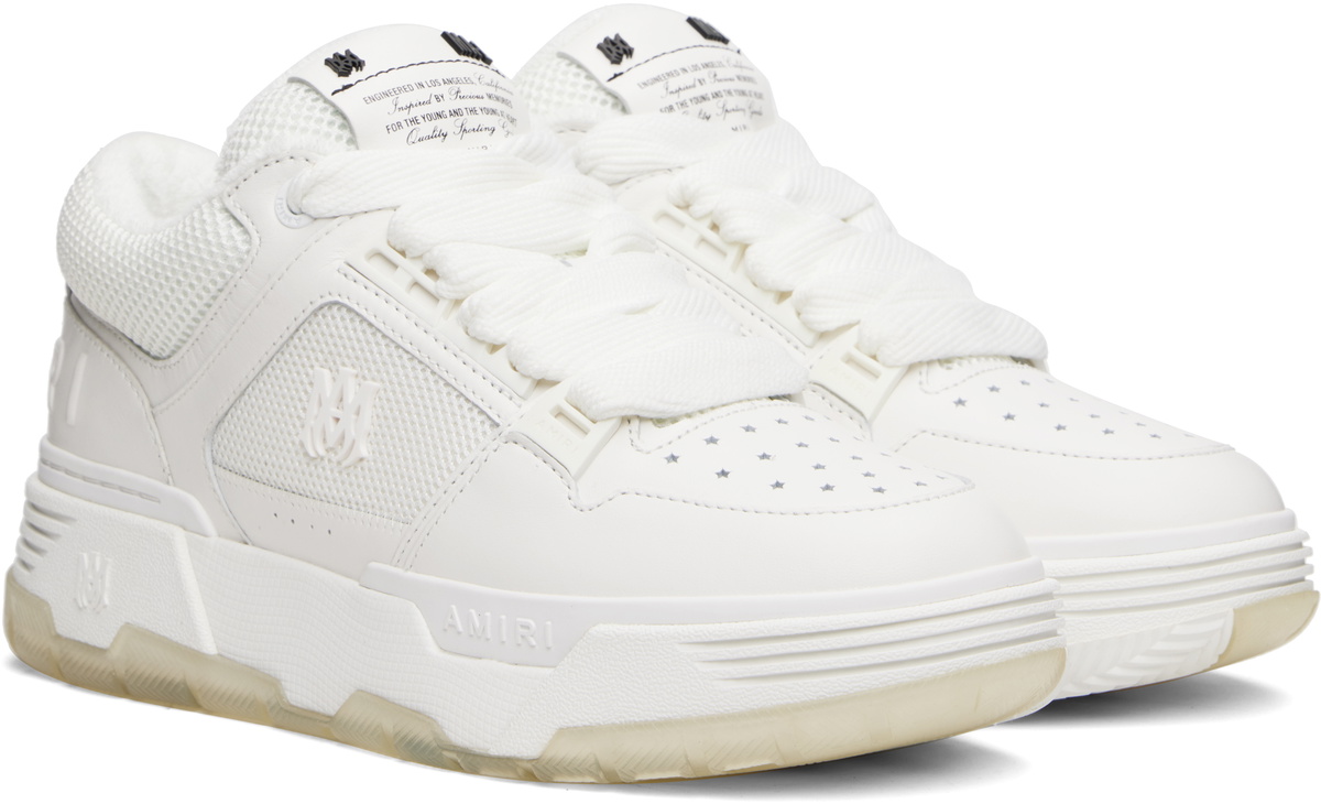 スニーカー AMIRI WHITE LEATHER LLIC MA-1 SNEAKERS AMIRI White MA-1 Sneakers Amiri