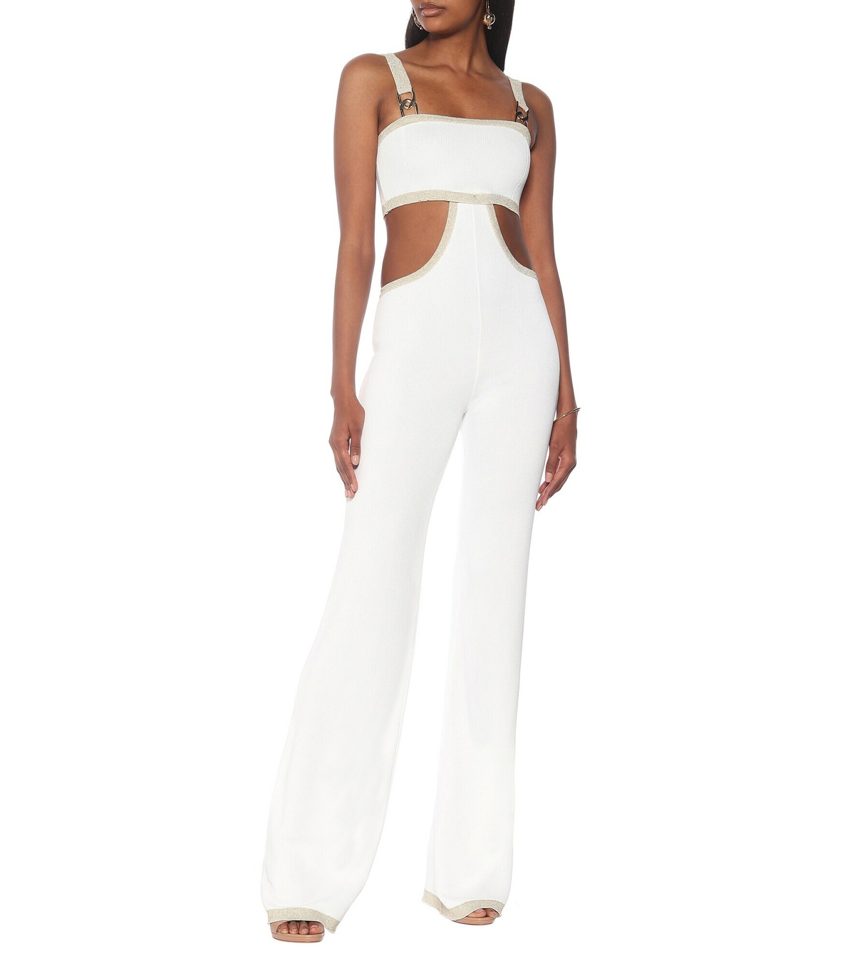 Balmain - Cutout knit jumpsuit