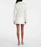 Courrèges Logo faux leather jacket